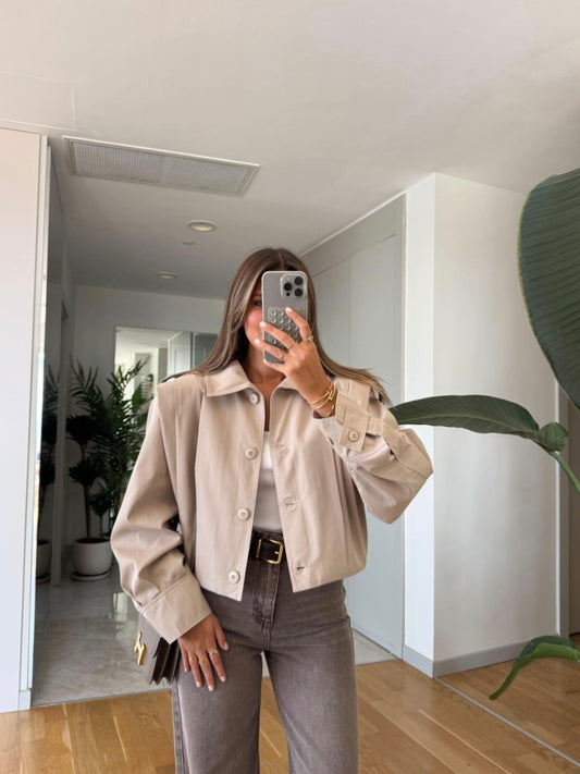 Padded Pleat Detail Design Lined Jacket