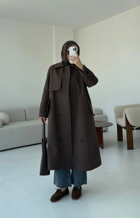 Double breasted premium quality trenchcoat