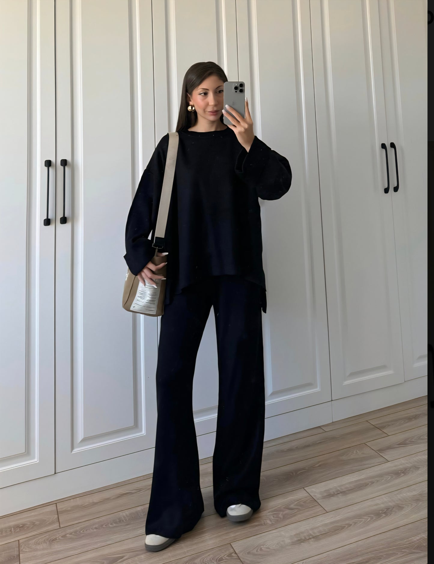 Wide sleeve Knitted co-ord set