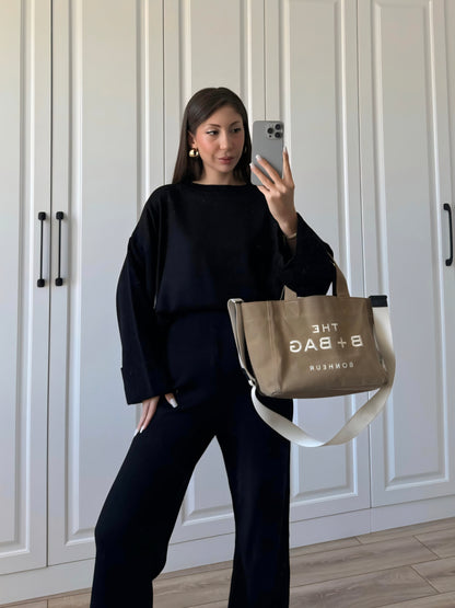 Wide sleeve Knitted co-ord set