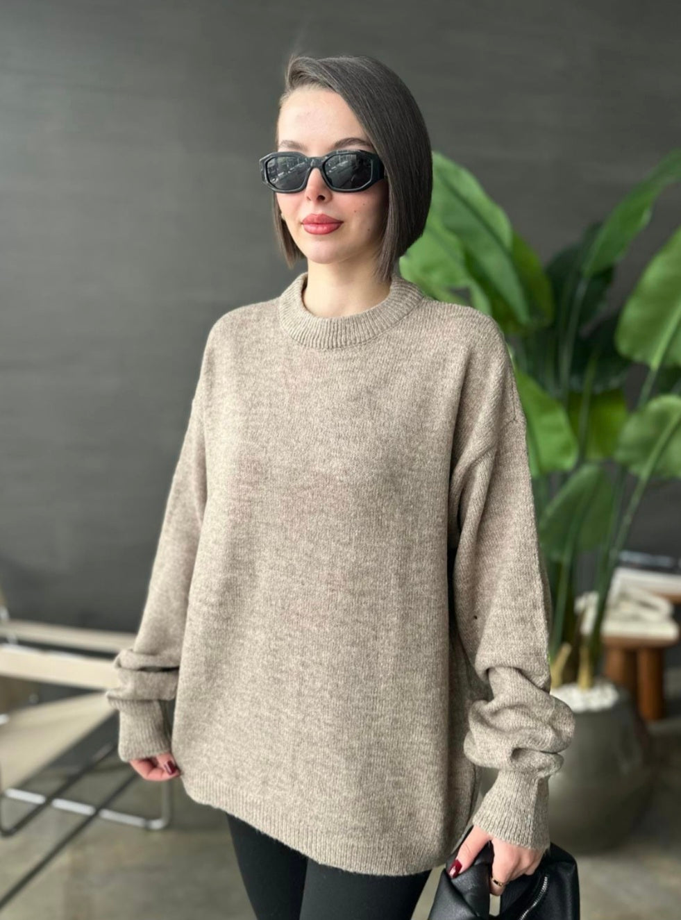 Oversized wool jumper