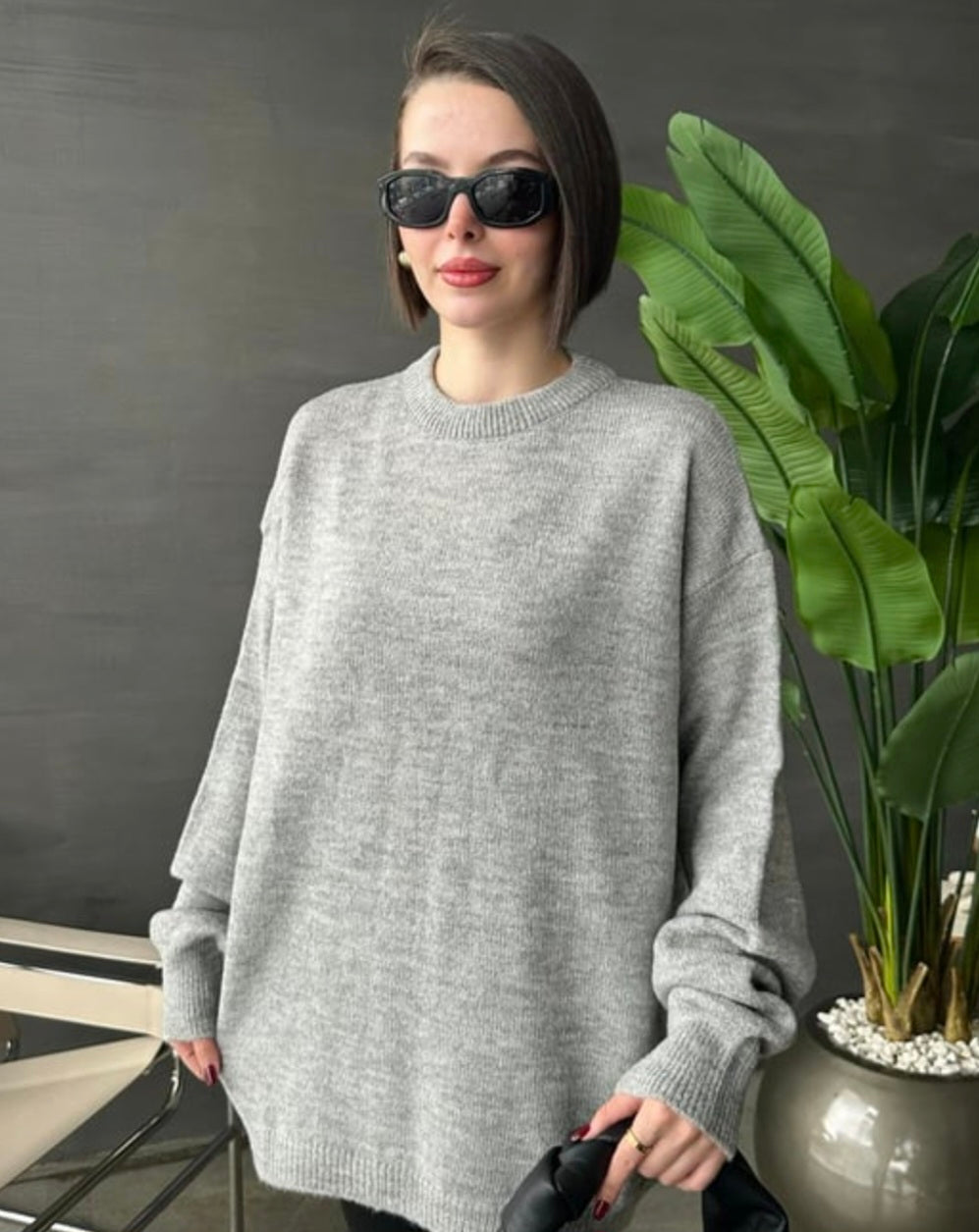 Oversized wool jumper