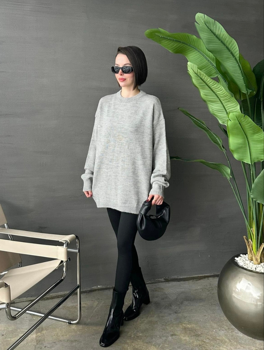 Oversized wool jumper