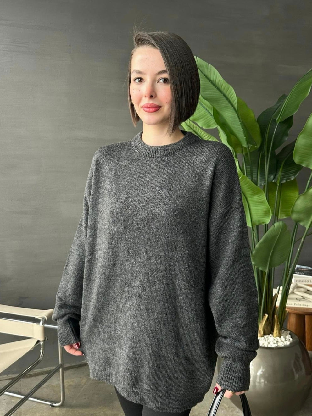 Oversized wool jumper