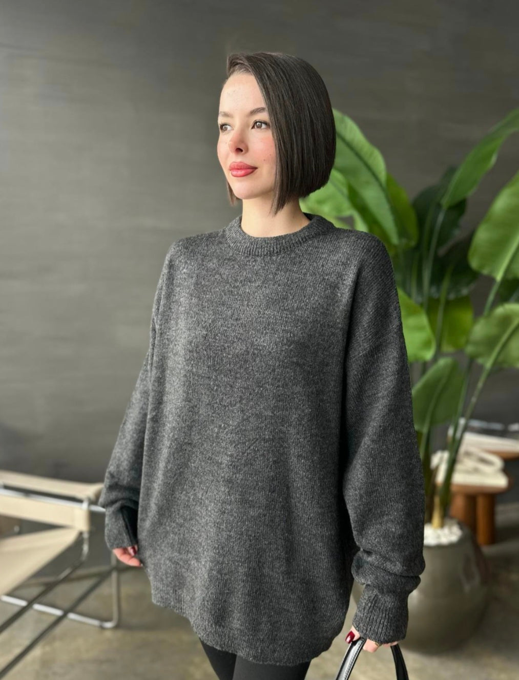 Oversized wool jumper