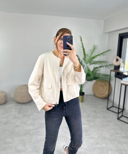 Zara model jacket