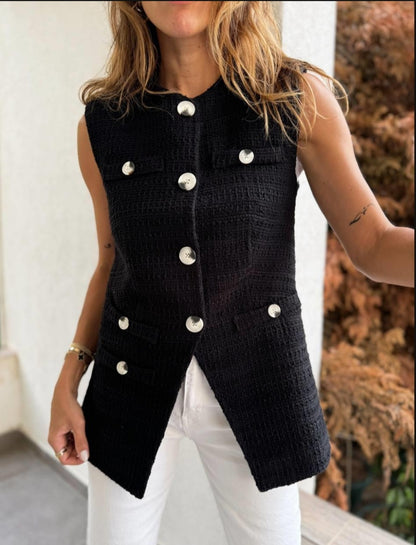 Tweed vest