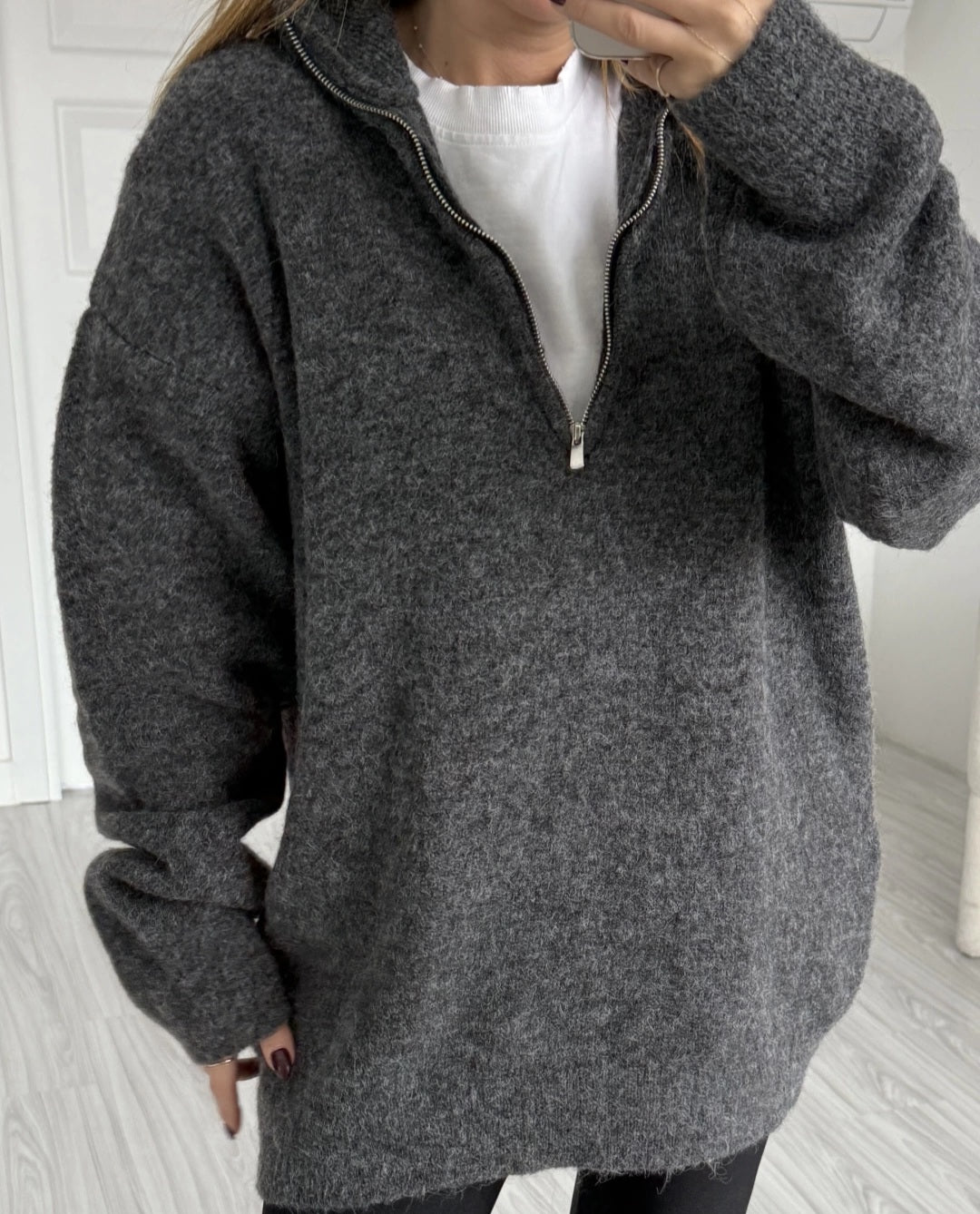 Half Zipper Wool jumper