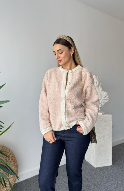 Sherpa fabric Cardigan