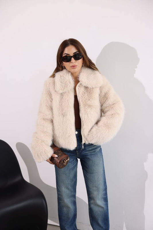 Faux Mink Fur Jacket