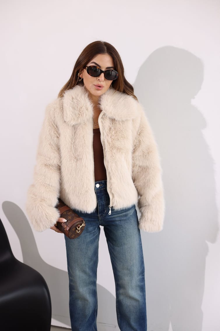 Faux Mink Fur Jacket