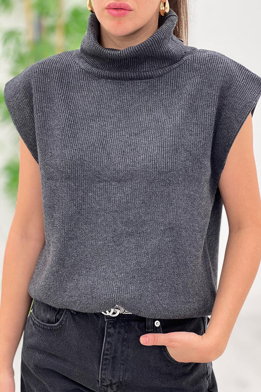 High-Neck padded top