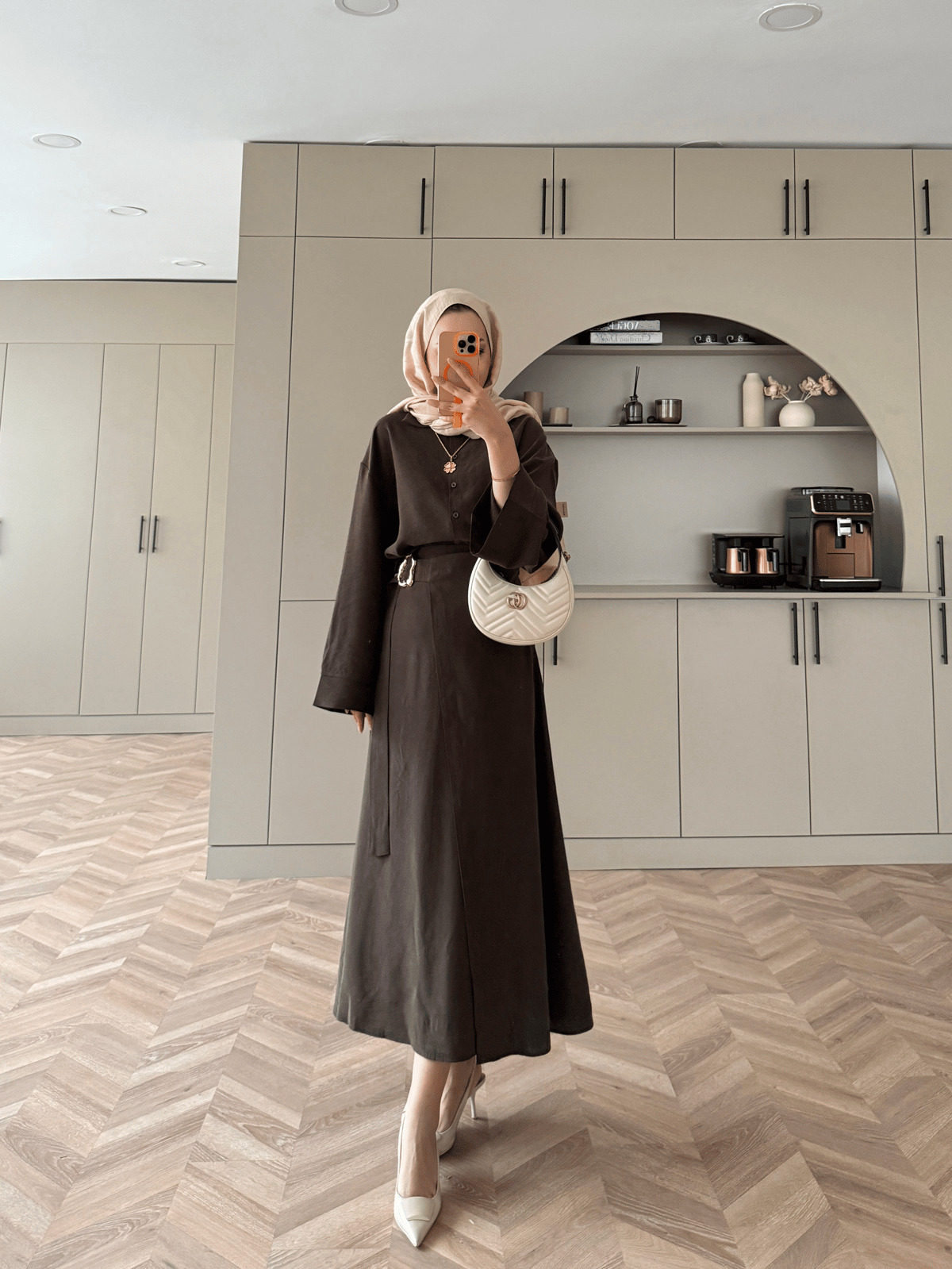 Ashley Modal Skirt Set Anthracite