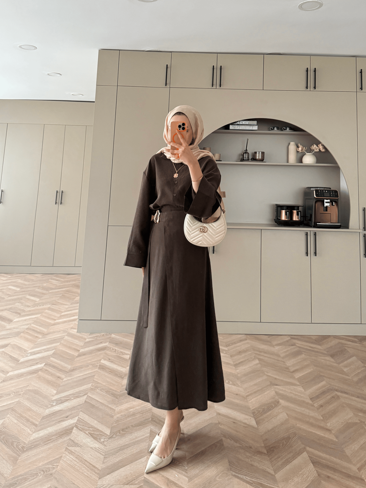 Ashley Modal Skirt Set Anthracite