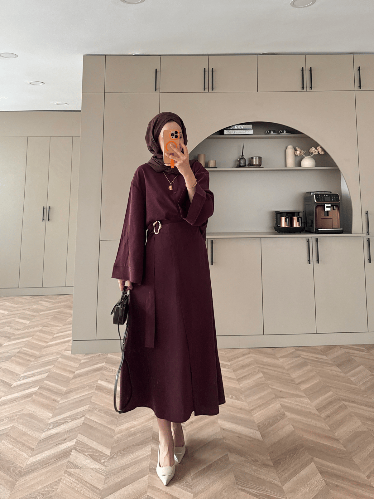 Ashley Modal Skirt Set Anthracite