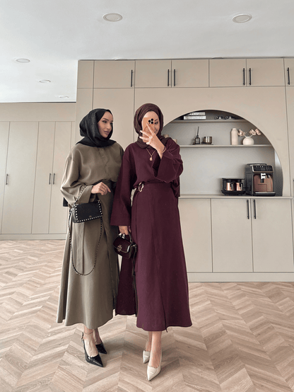 Ashley Modal Skirt Set Anthracite