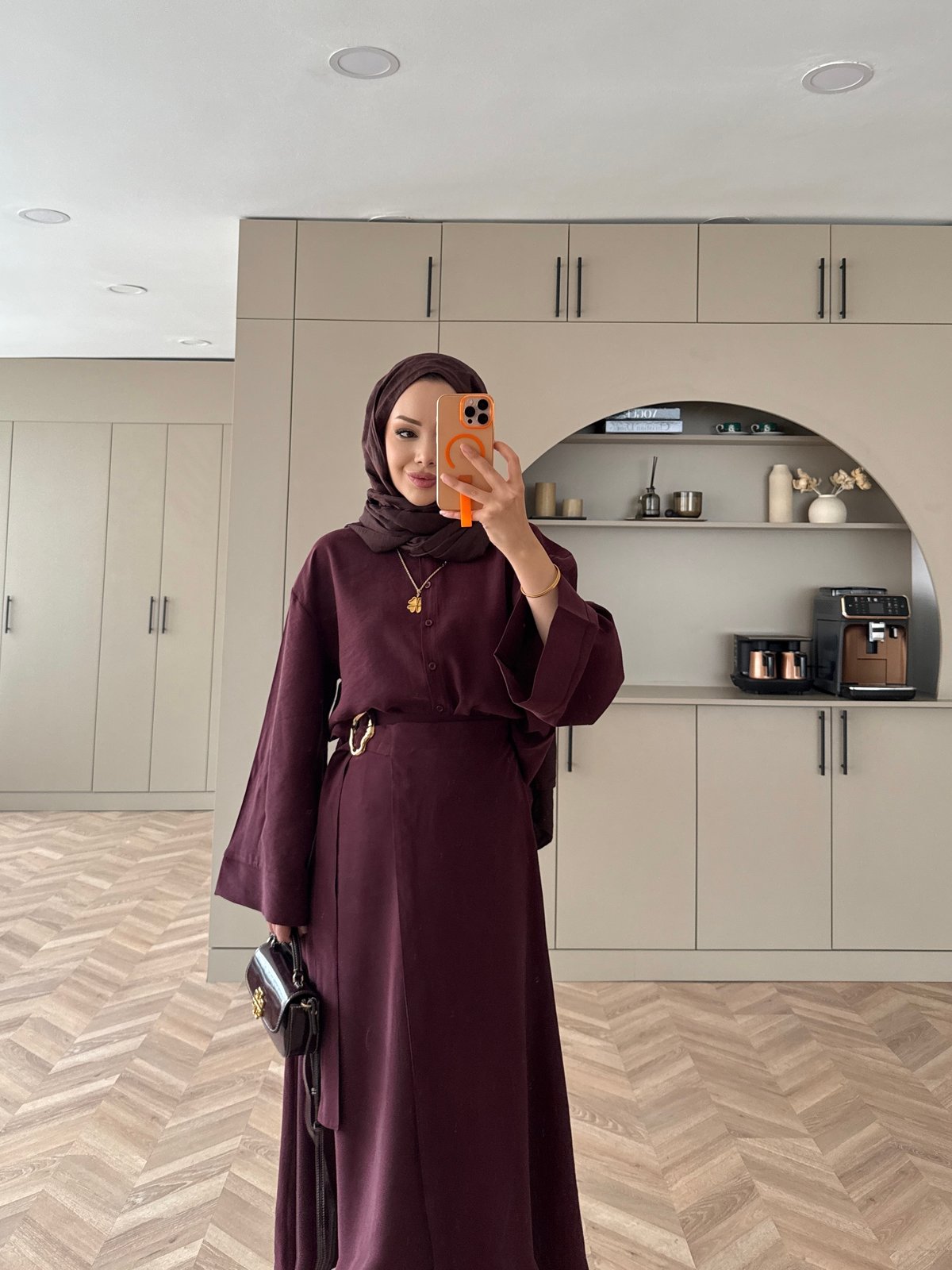 Ashley Modal Skirt Set Anthracite