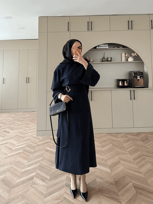 Ashley Modal Skirt Set Anthracite