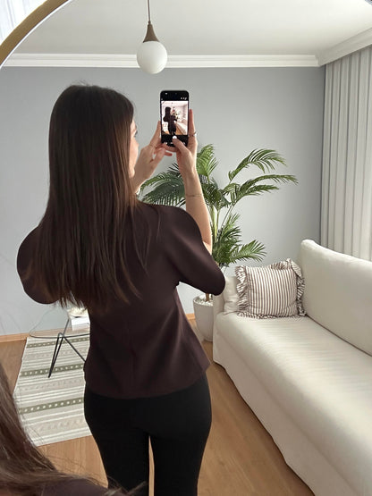 Balloon Sleeve Blouse White