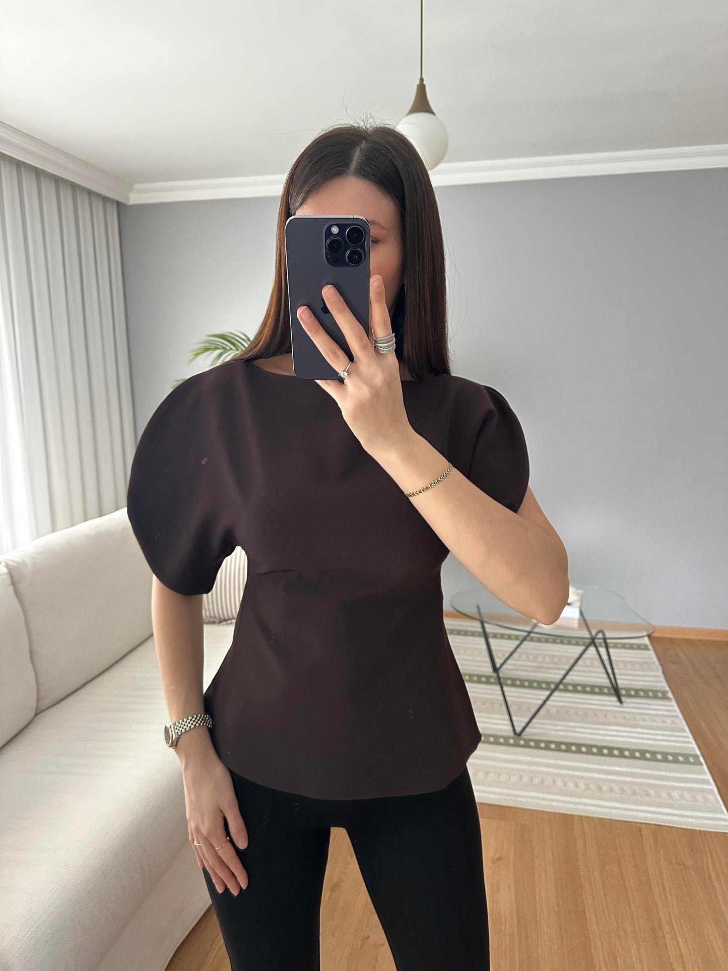 Balloon Sleeve Blouse White