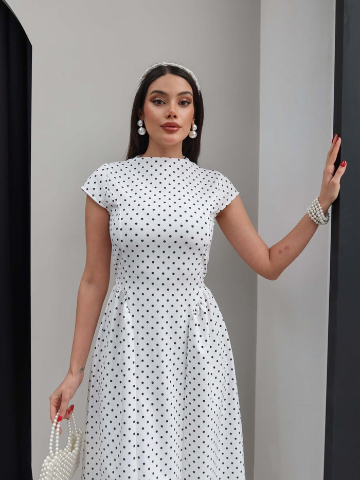 Polka Dots Dress with Belt