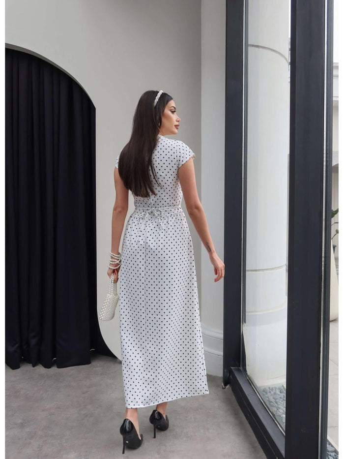 Polka Dots Dress with Belt