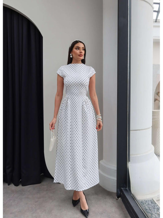 Polka Dots Dress with Belt
