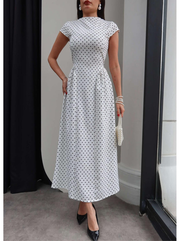 Polka Dots Dress with Belt