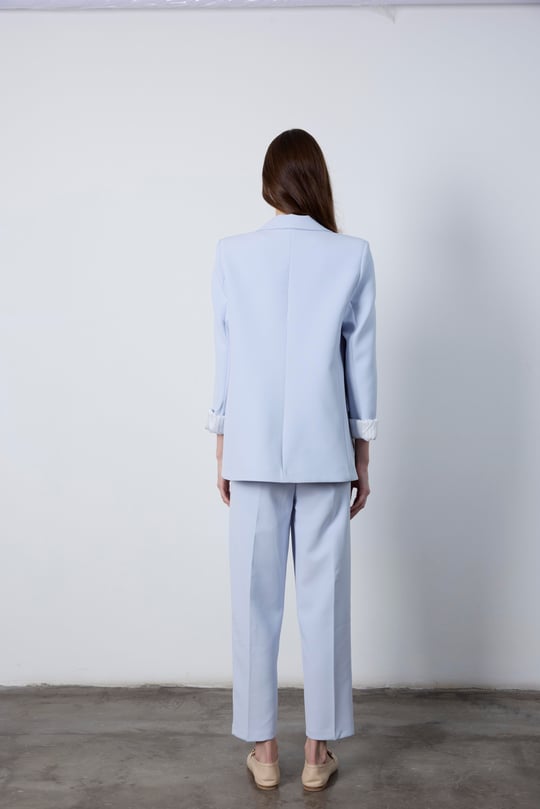 Oversize blazer, mom fit Trouser suit