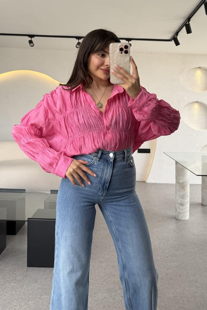 Wide leg strachey jeans