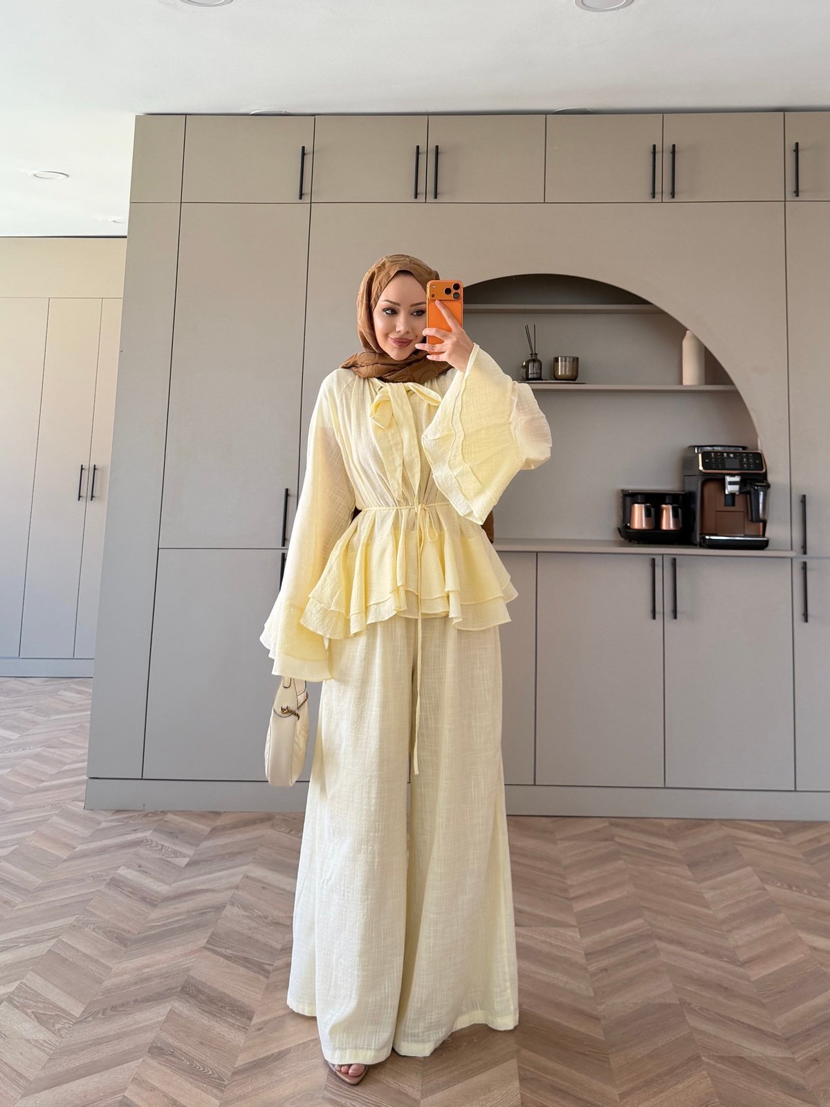 Choco Layered Linen Set - yellow