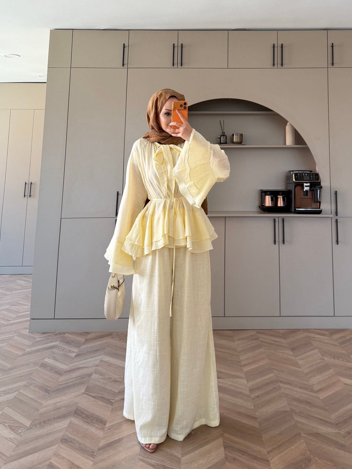 Choco Layered Linen Set - yellow