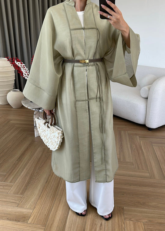 Diva Chinese Buttoned Long Jacket