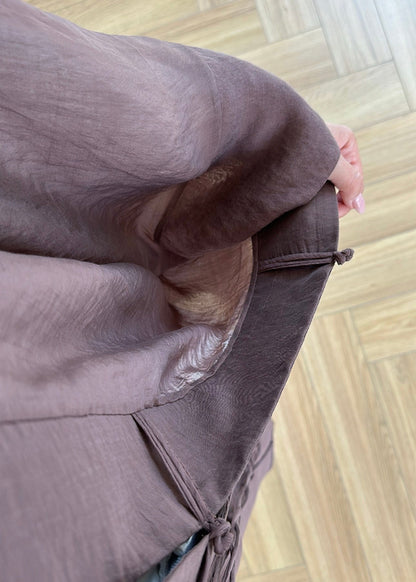 Diva Chinese Buttoned Long Jacket