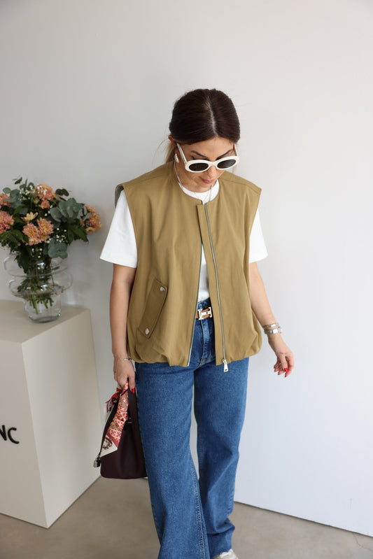 Gabardine vest