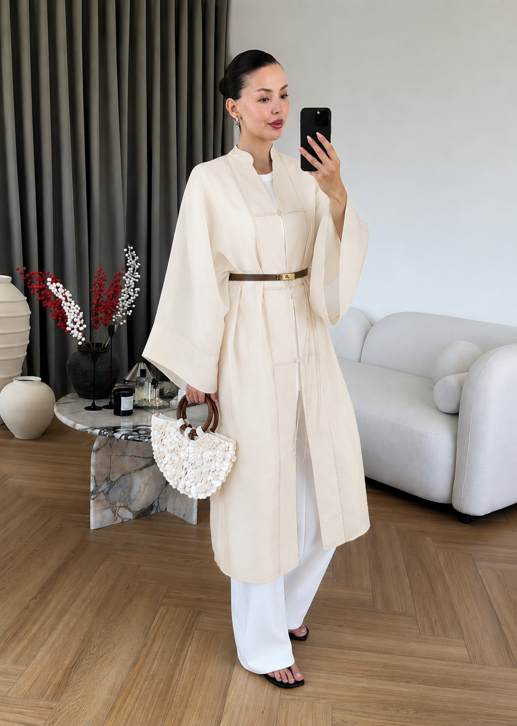 Diva Chinese Buttoned Long Jacket
