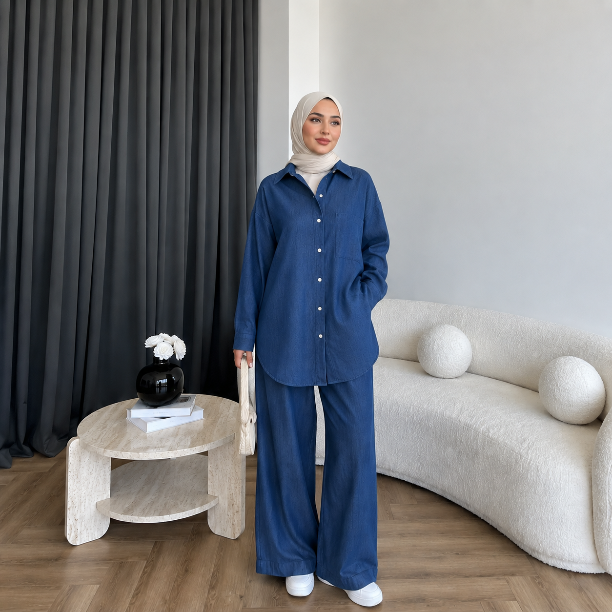 Tencel jeans co-ord set