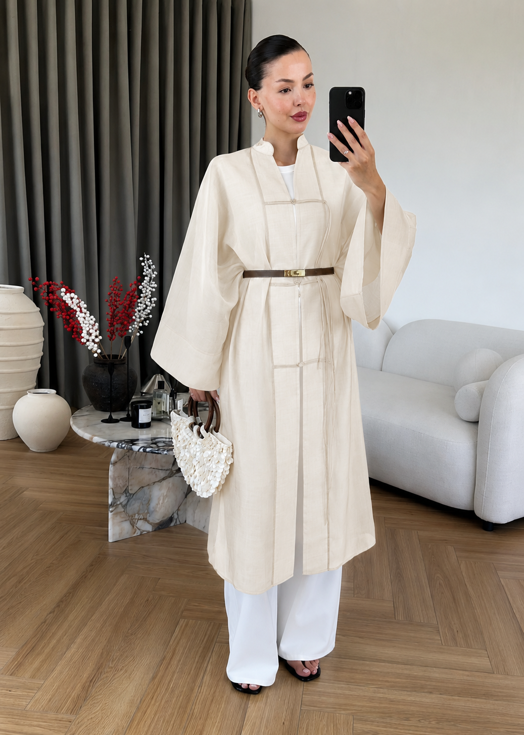 Diva Chinese Buttoned Long Jacket