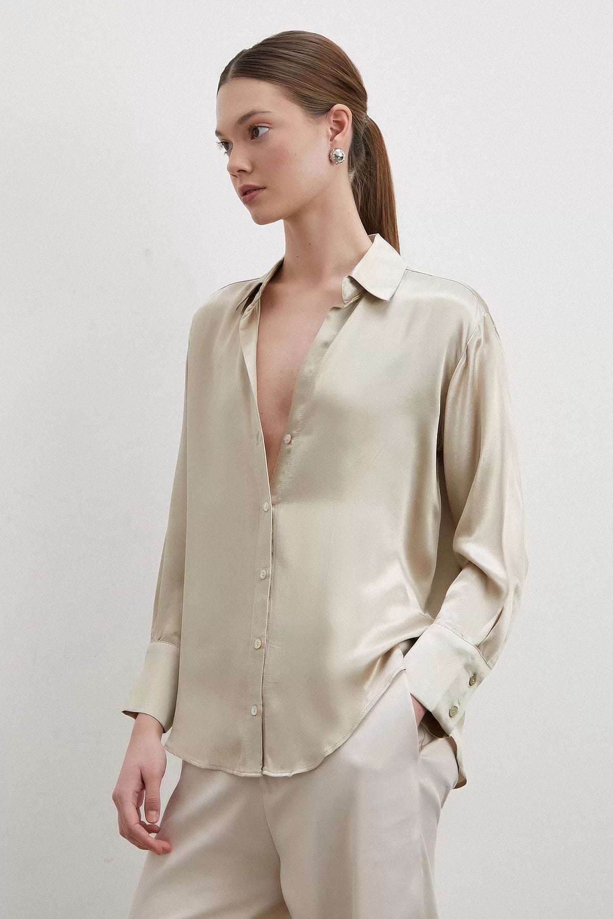 Premium quality satin shirt