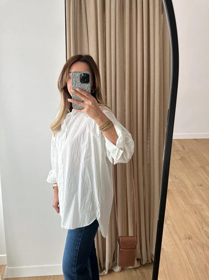 Oversized striped shirt