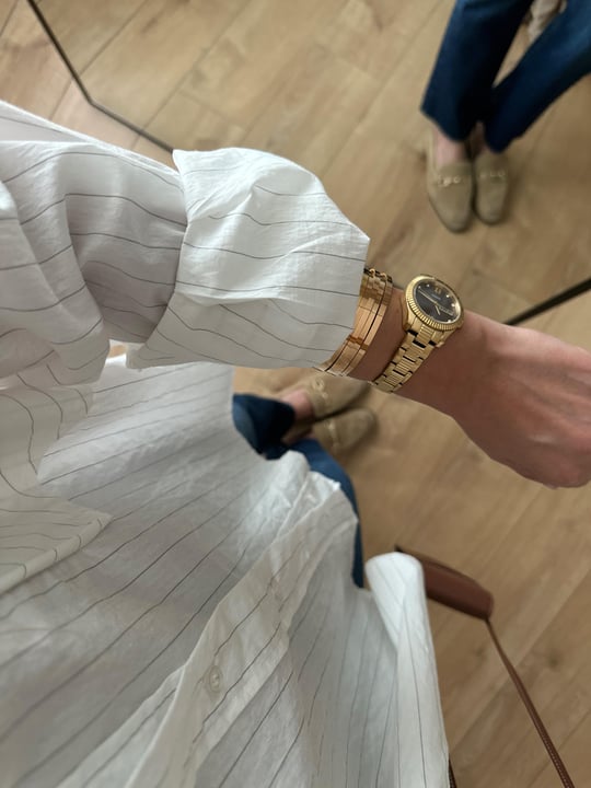 Oversized striped shirt