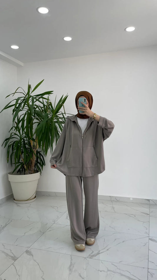 Oysho fabric hooded tracksuit