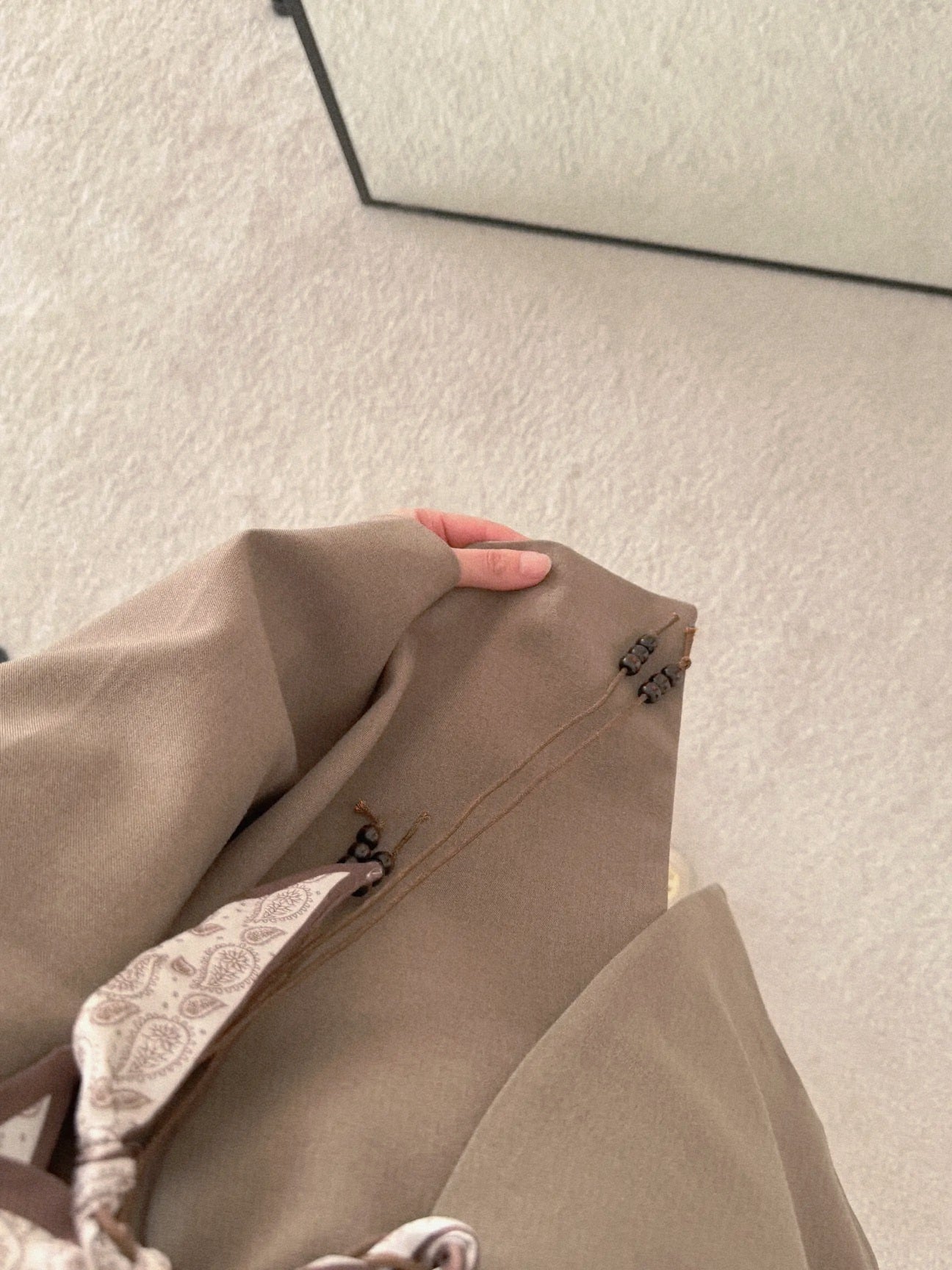 Oversized blazer with satin belt