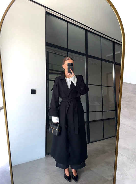 Oversized double breasted coat