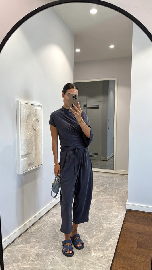 Two-Piece Set with Asymmetric Top