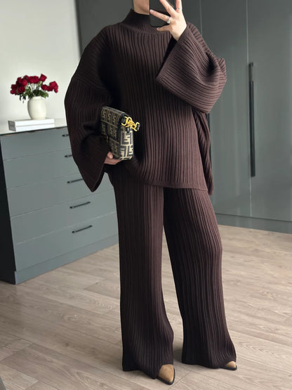 Round neck knitted Co-ord set