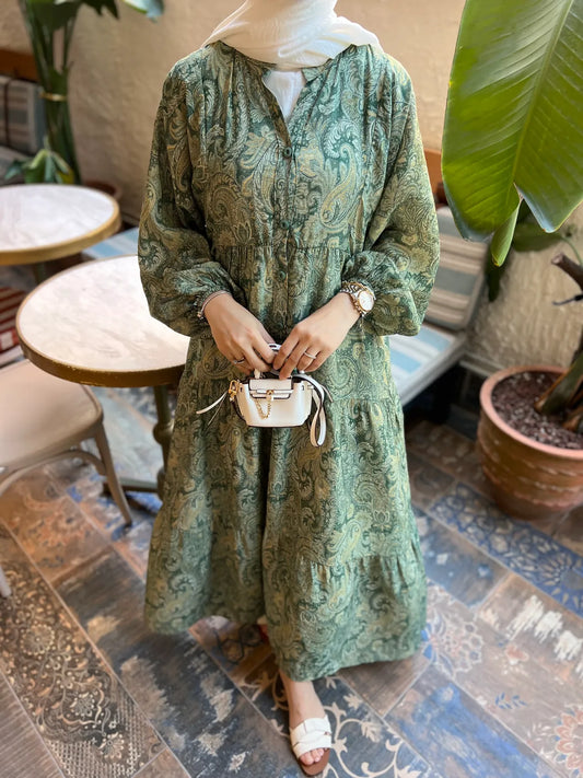 Printed boheme dress