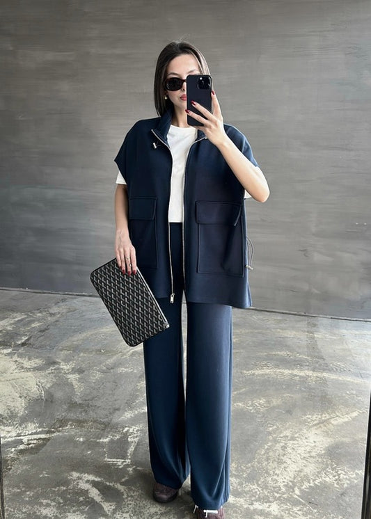 oysho fabric sleeveless double pocket co-ord set