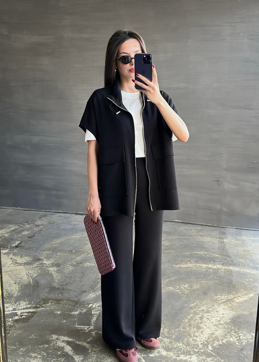 oysho fabric sleeveless double pocket co-ord set