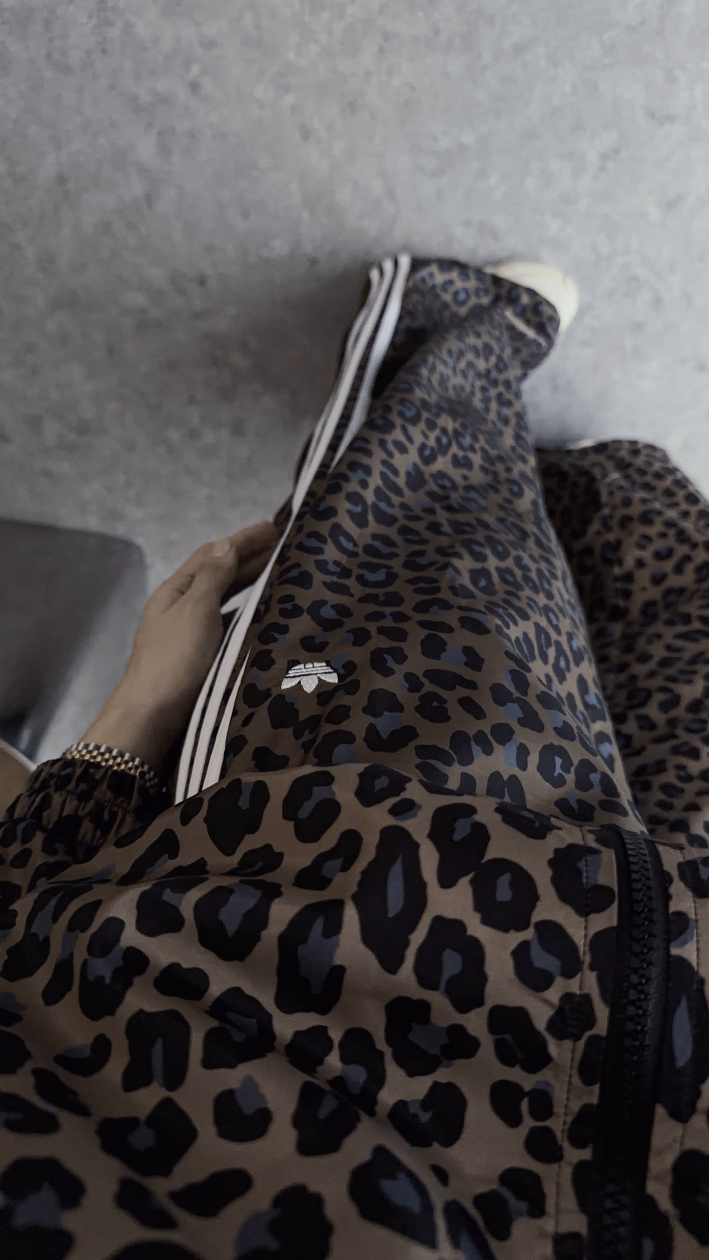 Tiger print Adidas tracksuit